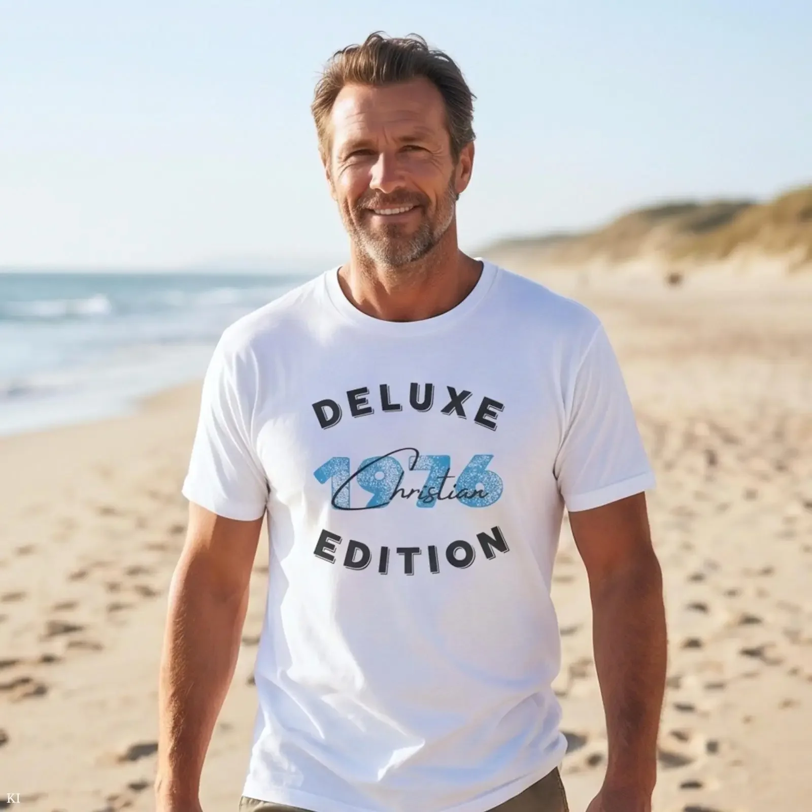 Personalized 50th Birthday T Shirt for Men Men's s Milestone Birthdays Christmas vintage Washed Casual fashion