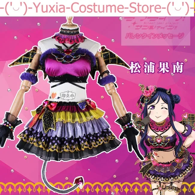 Anime! Lovelive!Sunshine!Aqours Ruby Dia Kanan All Members Little Devil Lovely Dress Uniform Cosplay Costume Halloween Suit