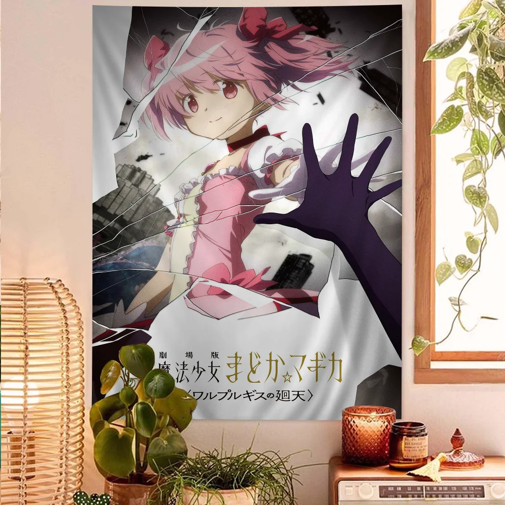 Puella Magi Madoka Magica Vintage Posters Sticky Whitepaper Sticker DIY Room Bar Cafe Room Wall Decor