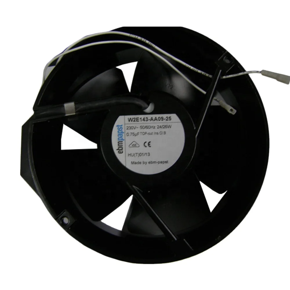 

W2E143-AA09-25 230V AC 24W 0.11A 258.9CFM Emerson Drives Cabinet Inverter Axial Cooling Fan W2E143-AA09-93