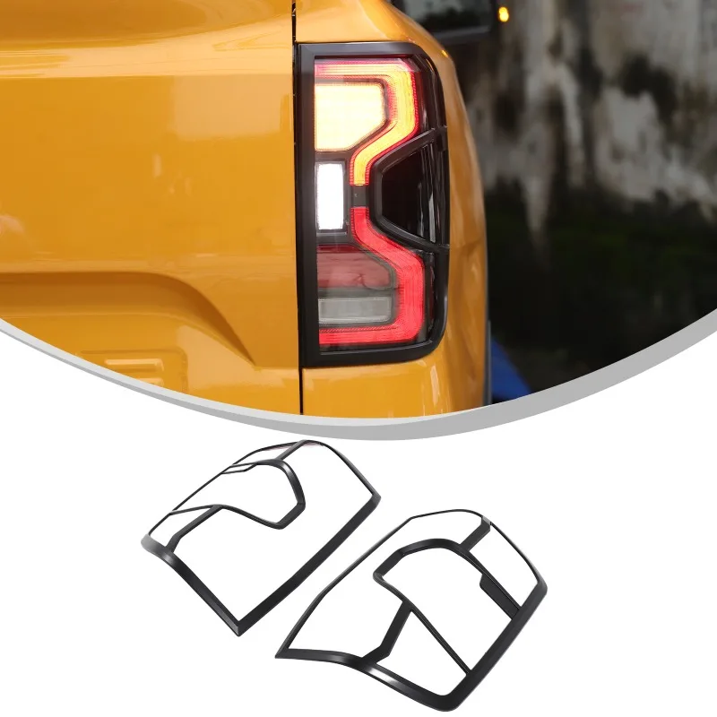 

ABS For 2023+ Ford Ranger Tail Light Trim Frames Automotive Tail Light DecorativeTrim (Premium Edition) Exterior Accessories