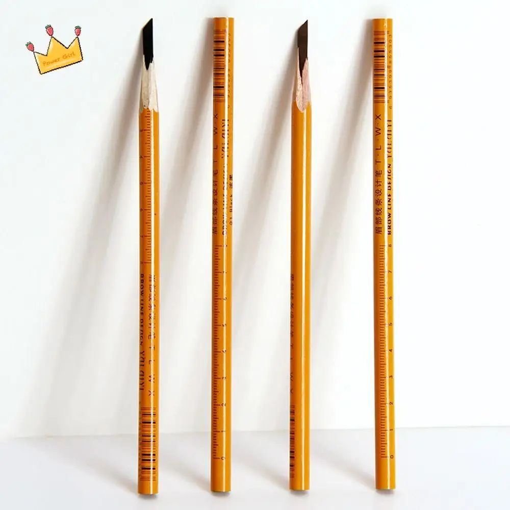

Wooden Positioning Pen Makeup Tool Women PMU Eye Brow Tint Eyebrow Design Pencil Microblading Marker Pen Permanent Tattoo Pen