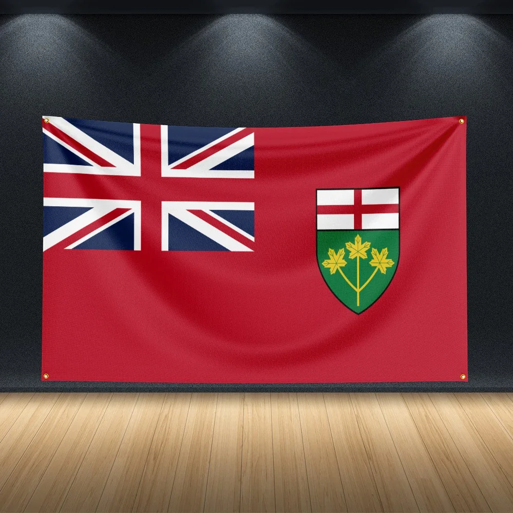 3X5Ft Ontario Flag PAOPAO Flag For Decor