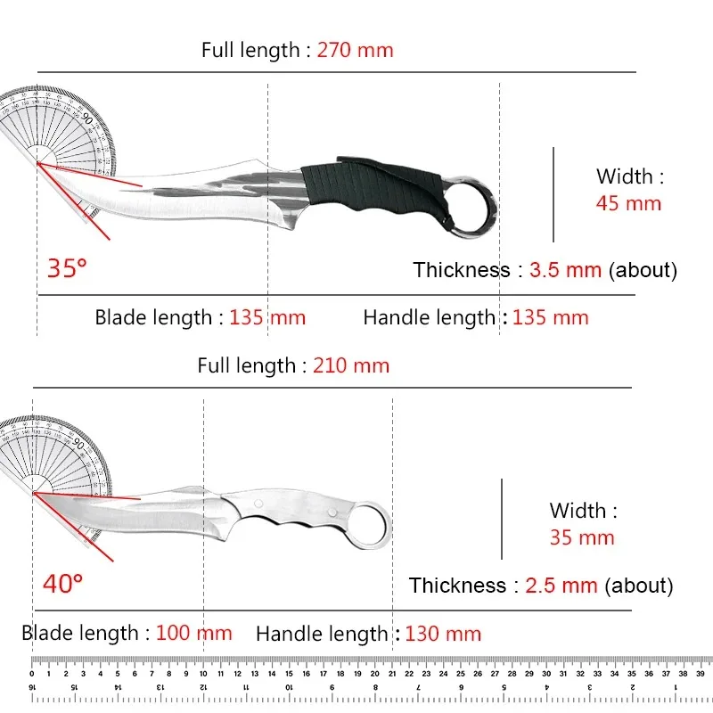 2PCS Stainless Steel Cleaver Knife Slicing Fish Meat Vegetables Kitchen Knives Chef Butcher Boning Cooking Knives Cutting Tools