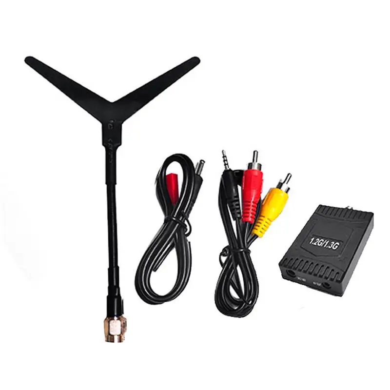 ABJA-1.2G 1.3G VRX 9 Channel FPV Video Audio Receiver For RC Long Range Airplane Drone