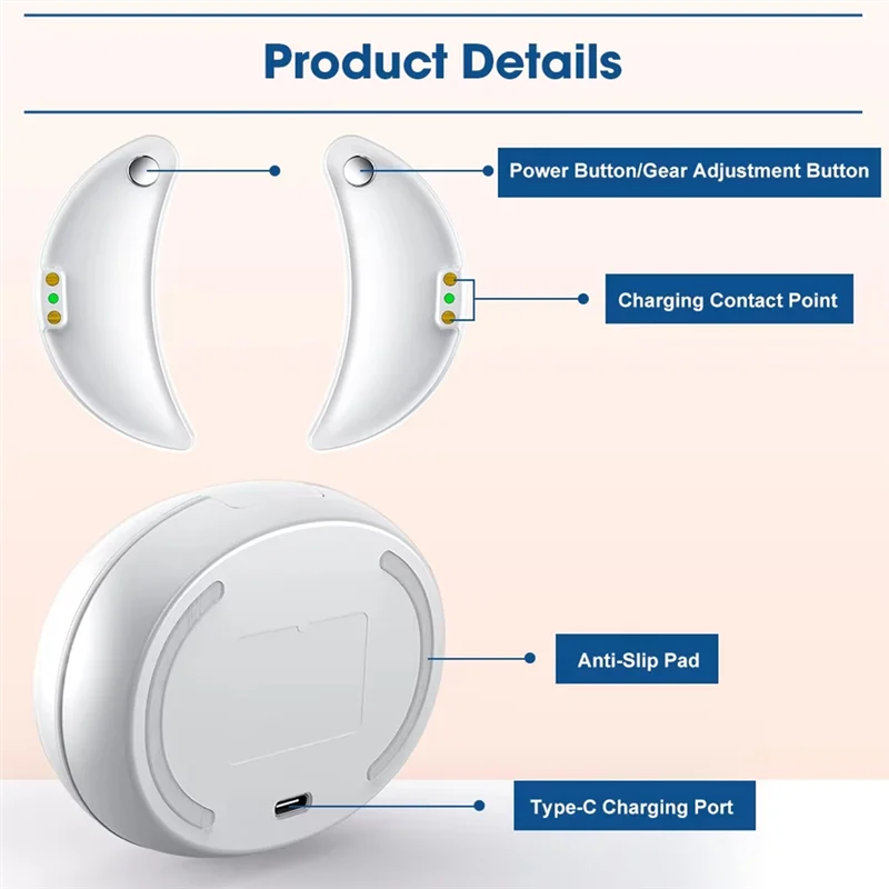 B26C-dispositif de soins oculaires EMS Portable pour la réduction des cernes et des poches avec technologie de lumière rouge, tampons de rajeunissement des yeux