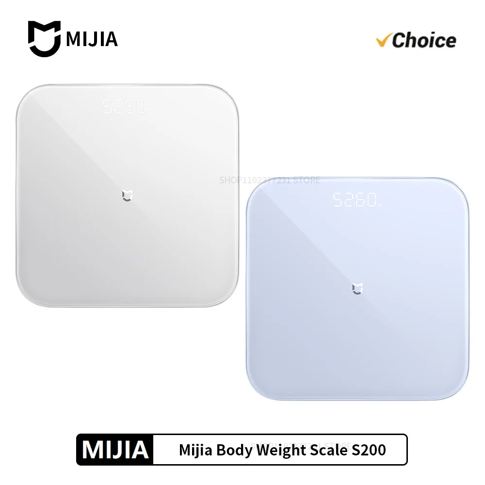 Mijia Scale S200 High Precision Sensor Balance Test Weight Report LED Screen Multifunctional Smart Scale Work For Mihome