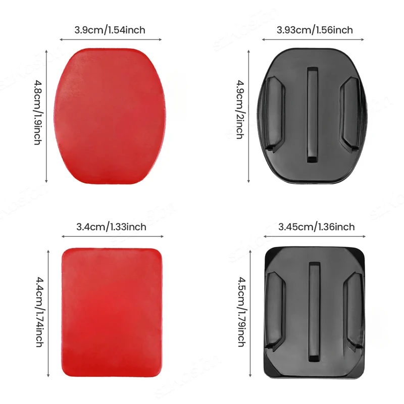 Flat Curved Adhesive Mounts Sticker Mount for GoPro 13 12 11 10 Insta 360 X5 X4 SJCAM DJI Action 5 Pro Camera Go Pro Accessories