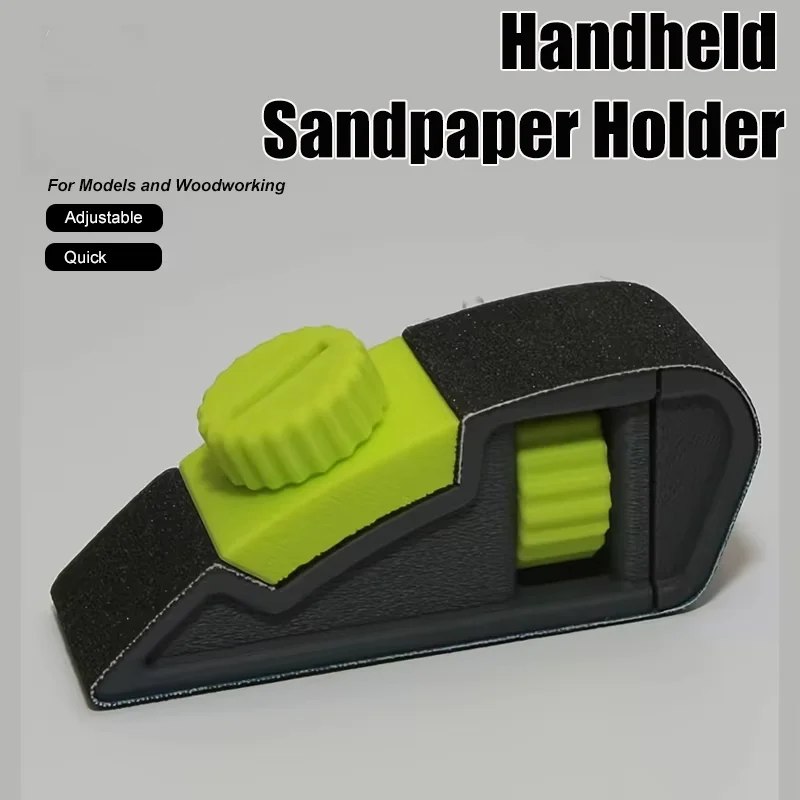 Handheld Sandpaper Holder Adjustable Sandpaper Clamp Polishing And Sanding Tool For Models And Woodworking