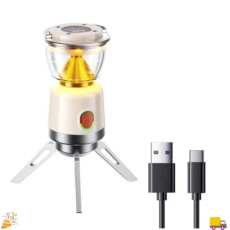 Ultraheldere LED-kampeerlamp met lange batterijduur, ideaal perfect voor buitenkamperen en tentsfeerverlichting