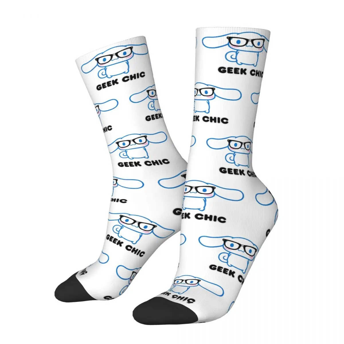 New Male Men Socks Casual Cinnamoroll Geek Sock Polyester Hello Kitty Sport Women's Socks Spring Summer Autumn Winter