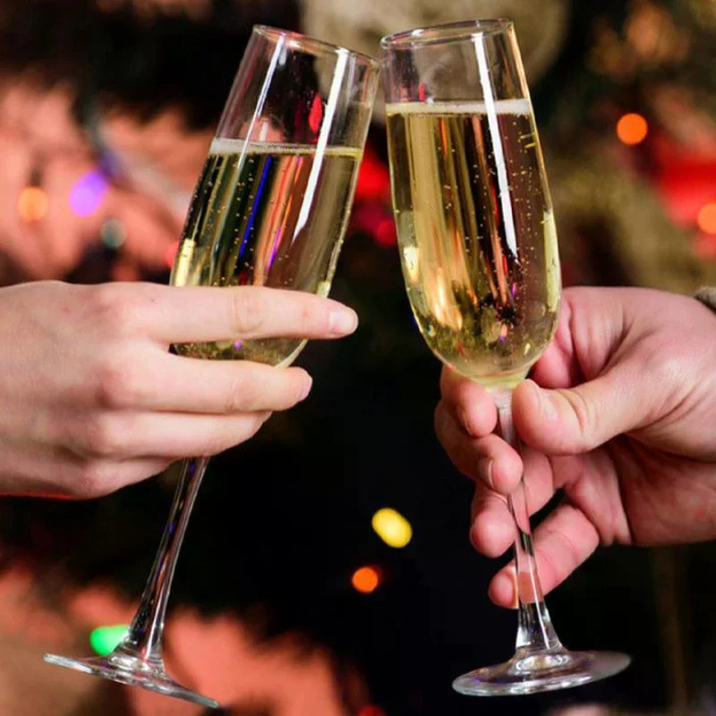 150ml Disposable Wine Cups Plastic Champagne Flutes Sparkling Champagne Bar Cups Weddings Home Party Cocktail Red Wine Goblet