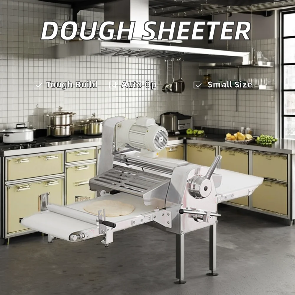 Prezzo di fabbrica per pizza per piccole imprese Sfogliatrice per impasto da tavolo commerciale Croissant elettrico/pane/cuamberia