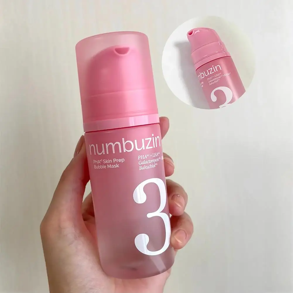 90ml Numbuzin No. 3 PHA Skin Prep Bubble Mask Korea Brand Refreshing Mask Deep Bubble Hydration Soothing Pre-makeup Essence Care