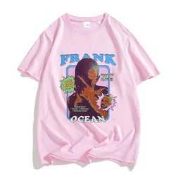 Frank O-ocean Blond R&B Music T Shirts MEN Handsome Aesthetic Tshirts 100% Cotton High Quality T-shirts Graffiti High Street Top