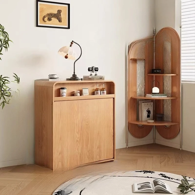 2026 new small apartment log wind home living room movable dining table desk folding bed three-in-one