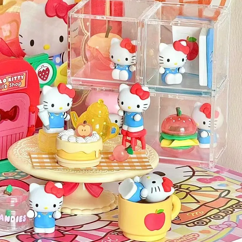 

Sanrio Characters Micro Box Cinnamoroll Ugly Fish Hangyodon Hello Kitty Kuromi Mini Anime Figures Cartoon Desktop Decoration Toy