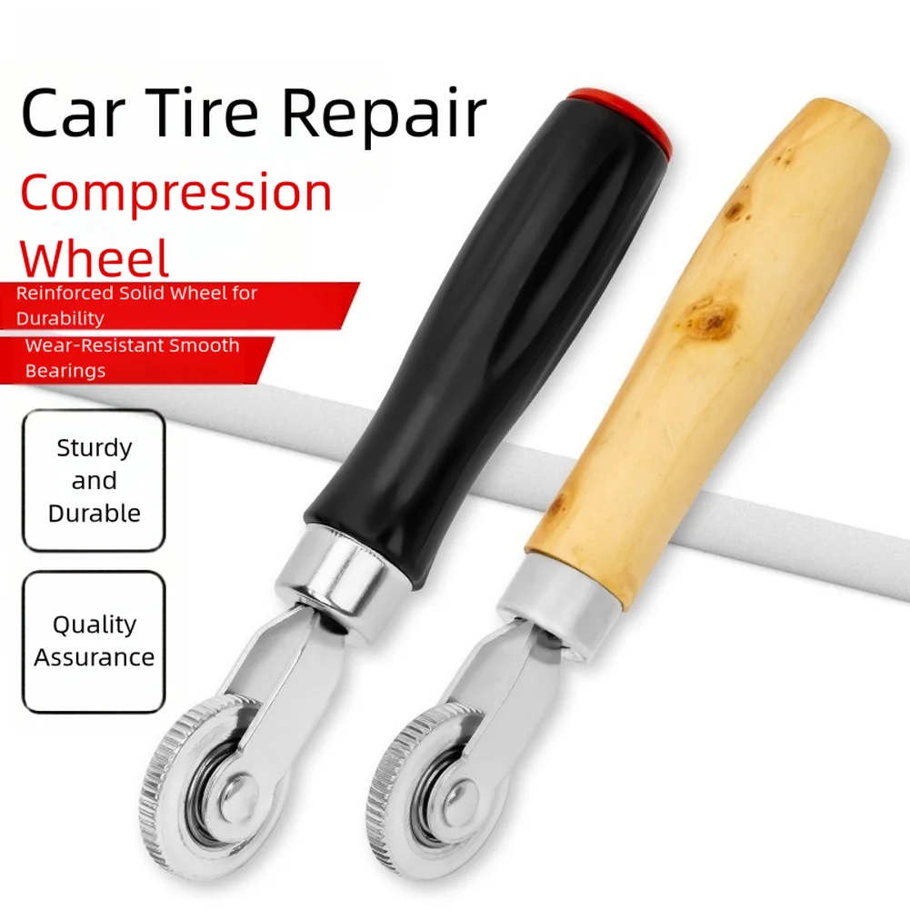 Premium Tire Repair Tools 18.5*3.8*0.5cm Tire Patch Roller Efficient Operation Ergonomic Handle Premium Bearings