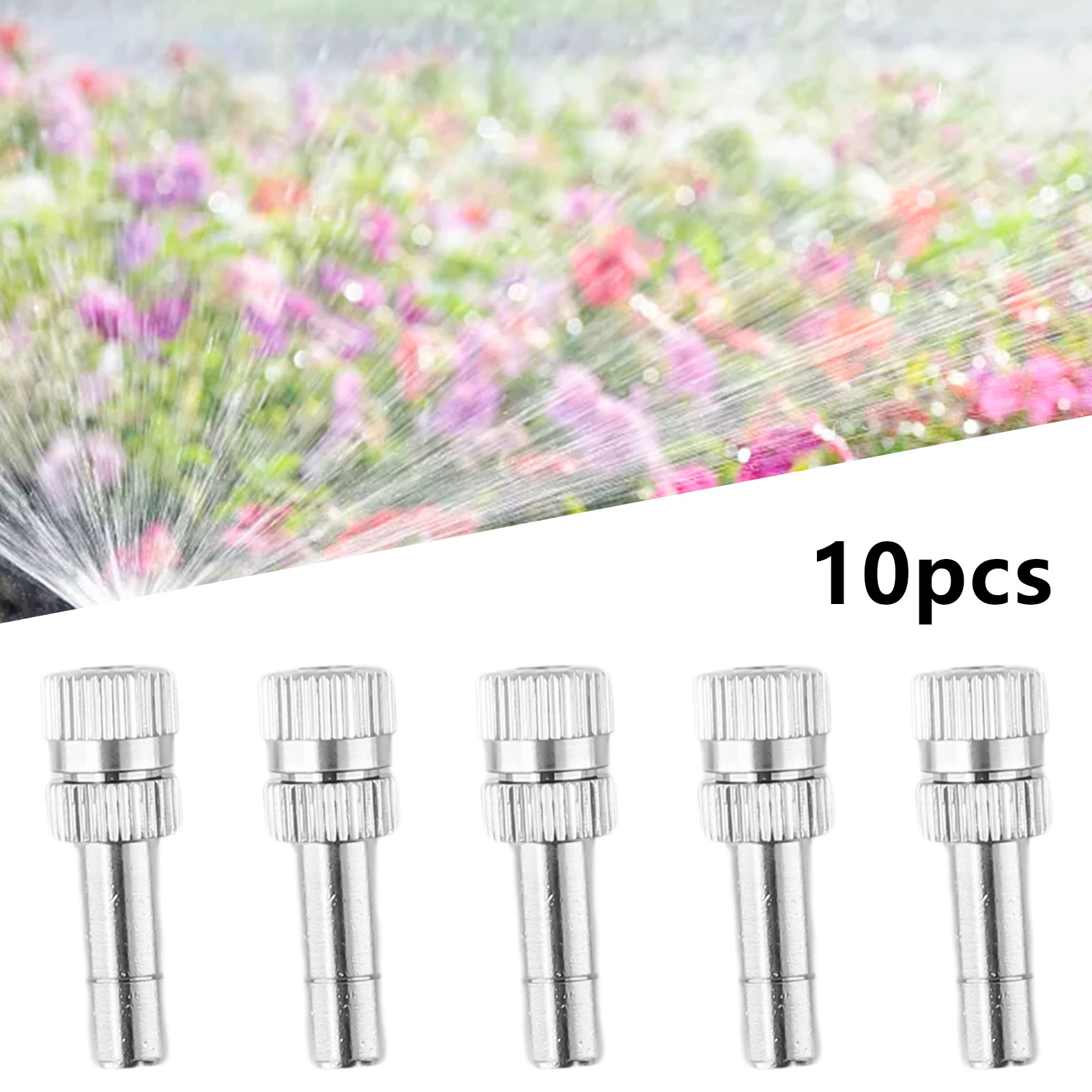 10Pcs 6mm Misting Nozzle Fast Connect Mist Fog Sprayer Spray Nozzles 0.15~0.8mm Misting Sprayers Gardening Irrigation Parts