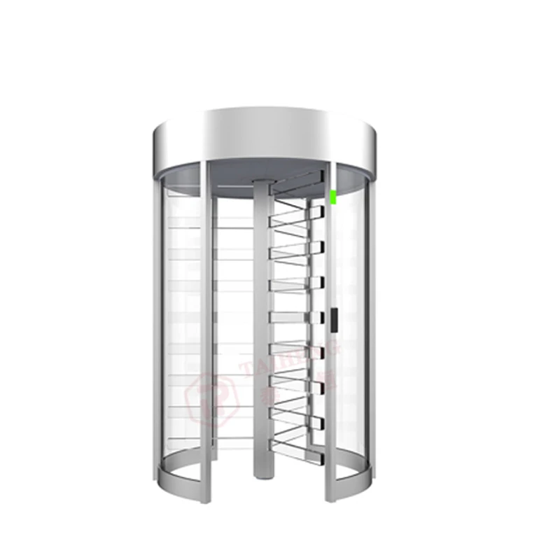 출입 통제 장비 보안 단일 채널 RFID 풀 하이트 삼각대 턴스타일 게이트 RFID 배리어 게이트 QR 출입 통제