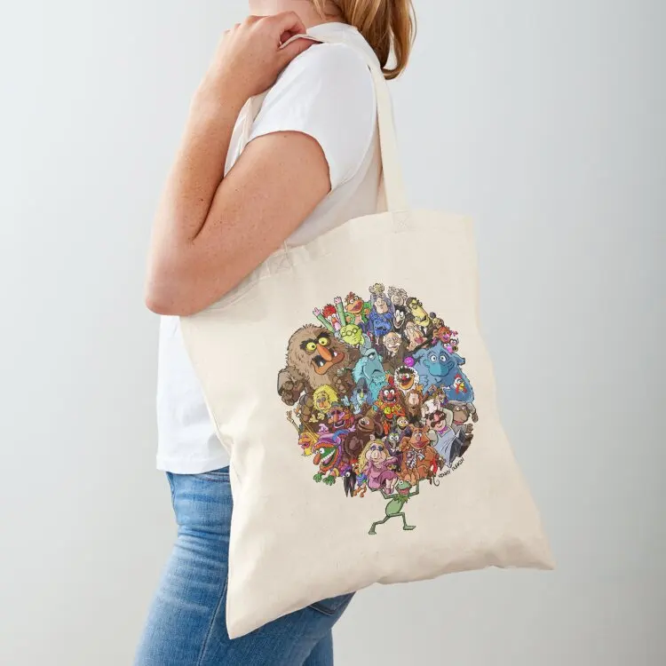 Muppets World of Friendship Tote Bag large size bags female bag Shopper reusable shopping bag