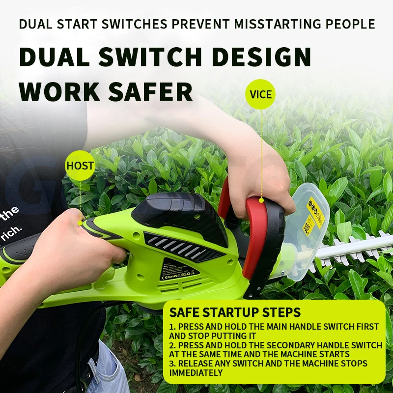 Electric Pruning Machine Home Hedge Trimmer Garden Pruning Machine Hedge Trimmer Leaf And Branch Trimmer 650W 750W