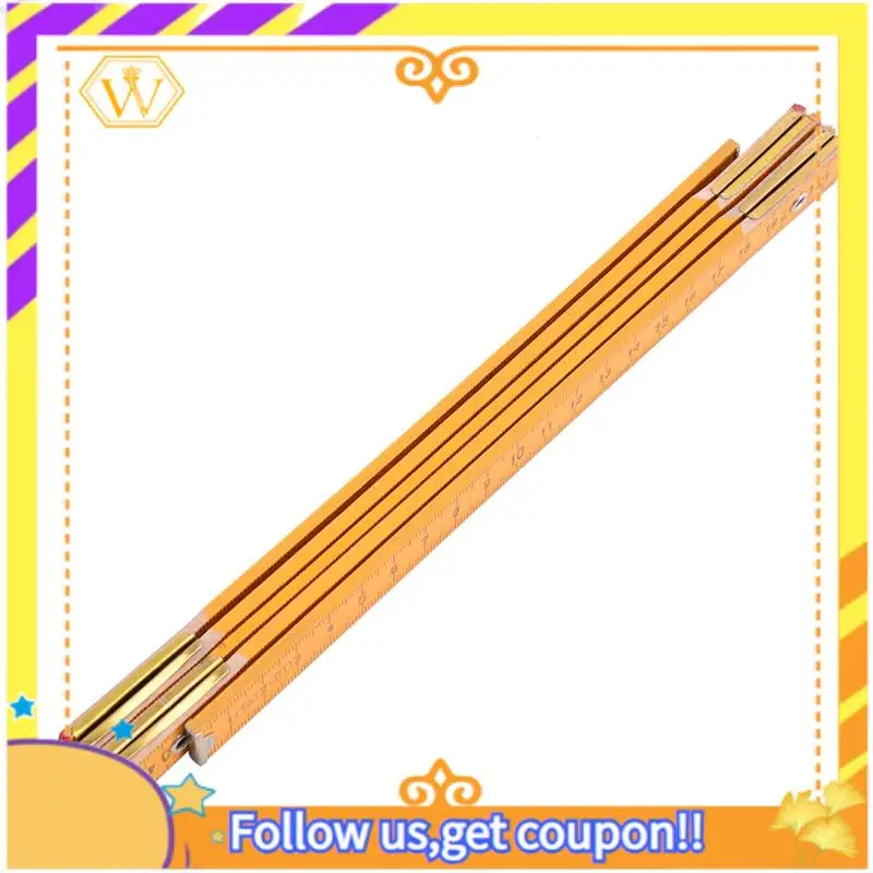 Régua dobrável de madeira portátil para carpinteiro A01K-3X 100 cm/39 polegadas