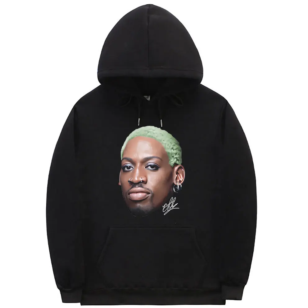 

The Worm Dennis Rodman Print Hoodie Men Women Fashion Basketball Boys Hooded Streetwear Unisex Vintage Hip Hop Oversized Hoodies