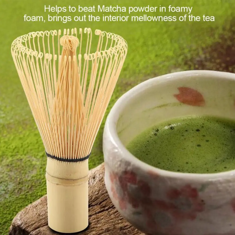 Japanese Matcha Tool Set Eighty Matcha Brush Tea Set Accessories Log Color Bamboo Whisk Cleaning For Wreaths Kitchen Gadgets