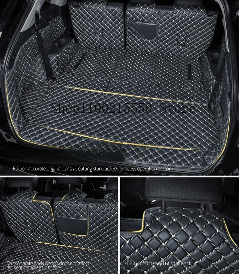 

For Toyota Highlander 2022-2023 All Weather water proof trunk Moulding protector mat carpet mat Cargo Floor Mat Car