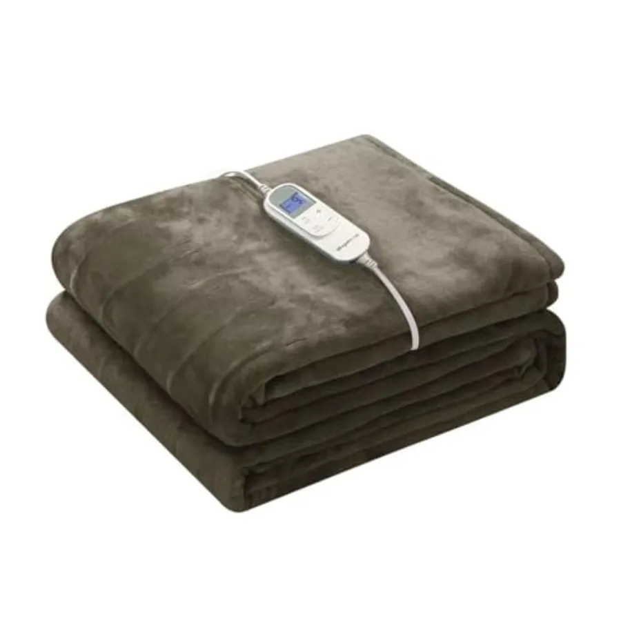 

Heated Blanket Electric Full Size 72"x84" with 10 Heating Levels 12 Timer Settings and 8 Hours Auto-Shut OffFlannel Fast-Heatin