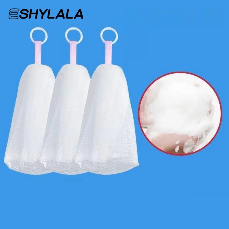 

5Pcs Hangable Soap Bags Soap Mesh Bag Skin Cleansing Tool Soap Pouch Cleaning Tools Facial Cleanser Foaming Mesh Shower Soap Bag
