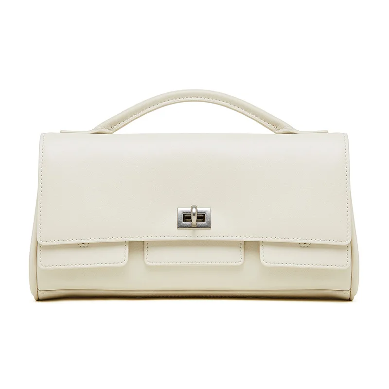 Niche Design Genuine Leather Women's Bag Texture Messenger Vintage Handbag Large Capacity Single Shoulder Crossbody Women's Bag