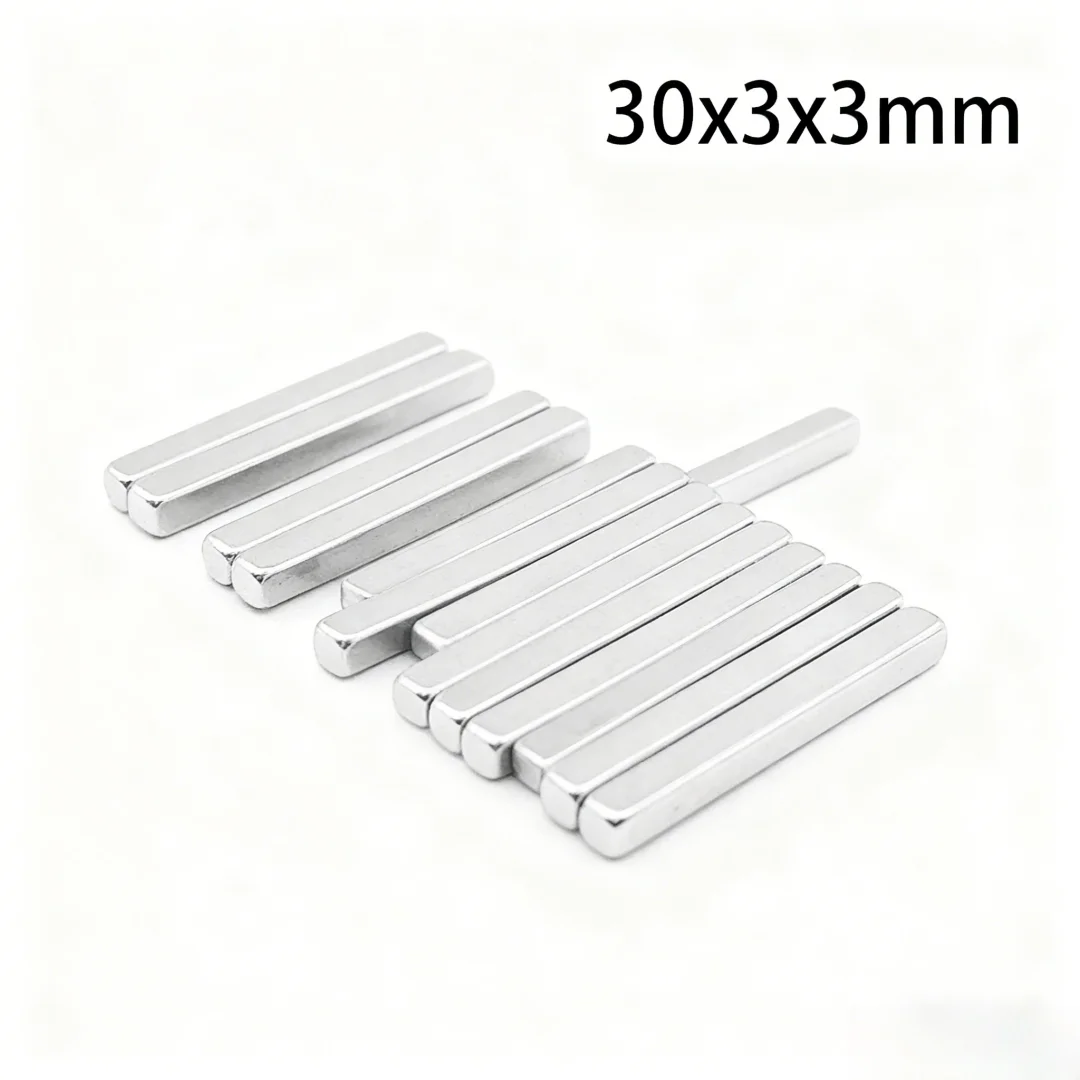 30x3x3mm Sheet Powerful Magnets 30*3*3 Strong Block Magnets For Fridge Diy Building Scientific Craft 30x3x3