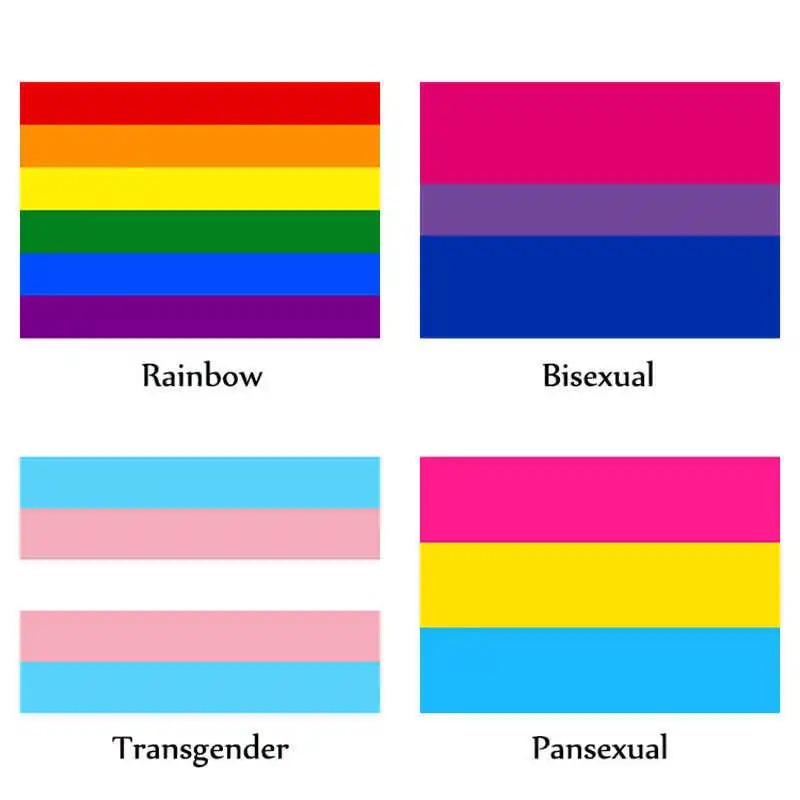 Decorative Rainbow Flag LGBT Pride Bisexual Transgender Pansexual 90x150cm Polyester Pongee Printed Homosexual Flags Banners