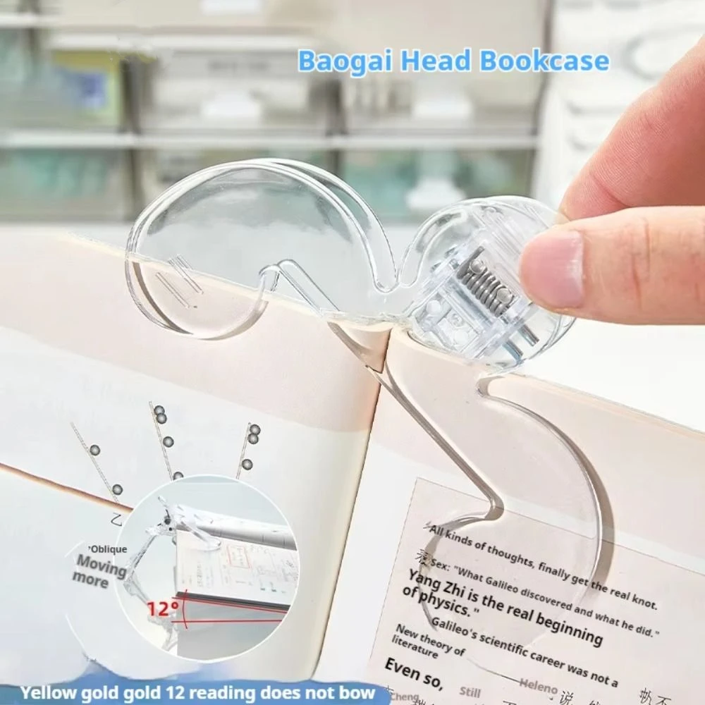 Easy To Read Reading Bookmark Holder 12° Anti-slip Anti Page Turning Holder Plastic Desktop Reading Stand