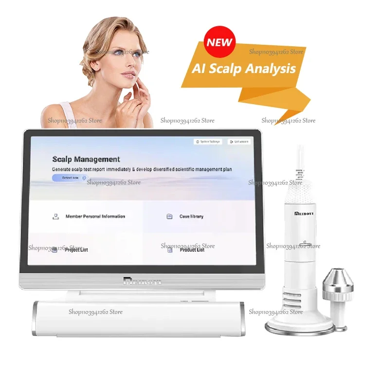 Scalp Analysis Machine AI Database Hair Follicles Management Skin Hair and Scalp Analysis Hair Follicles Care Treatment Machine