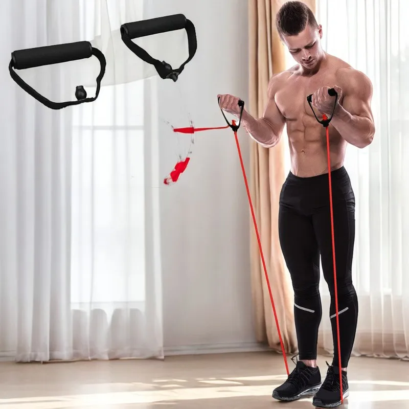 5 Levels Resistance Bands with Handles Yoga Pull Rope Elastic Fitness Exercise Tube Band for Home Workouts Strength Training|Res