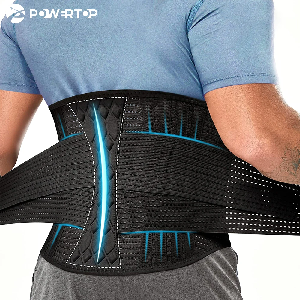 

Adjustable Back Lumbar Support Belt Breathable Waist Brace Strap for Lower Back Pain Relief, Scoliosis, Herniated Disc, Sciatica