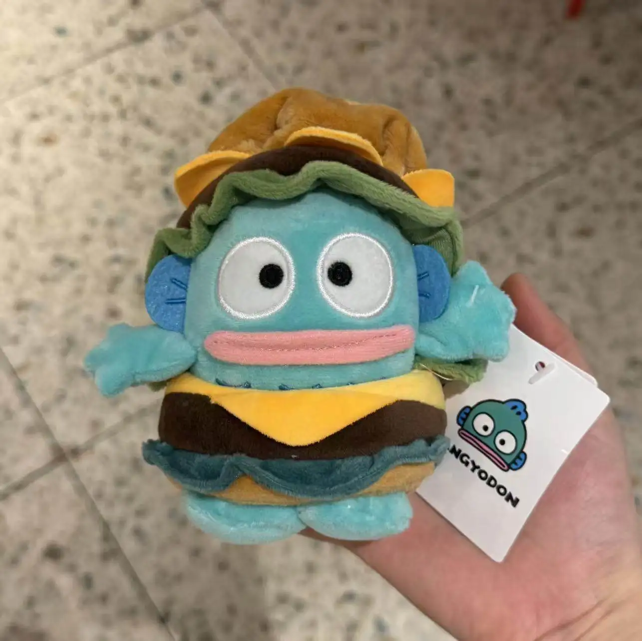 

Genuine Ugly Fish Hanton Plush Doll Toy Half Mermaid Kappa Bag Pendant Fish Monster Doll Pendant Gift Female Bag charm