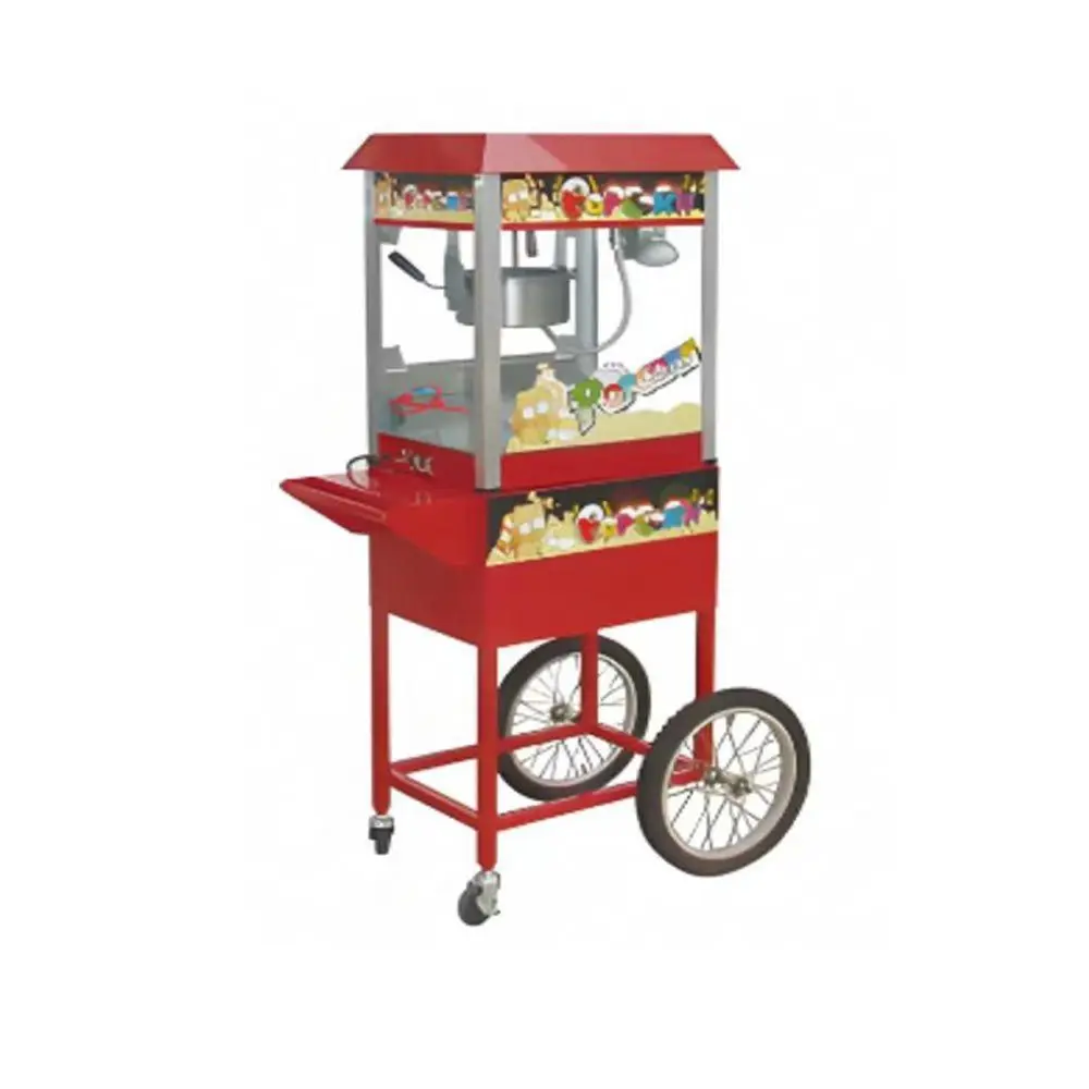 Trolley popcorn machine Flat roof house popping machine Commercial