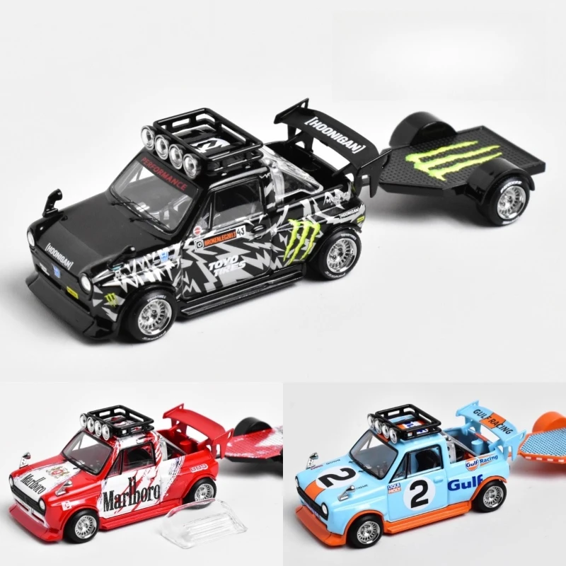 1-64-wide-body-pickup-truck-trailer-alloy-die-casting-miniature-simulation-car-model-adult-collectible-display-item-boy-toy