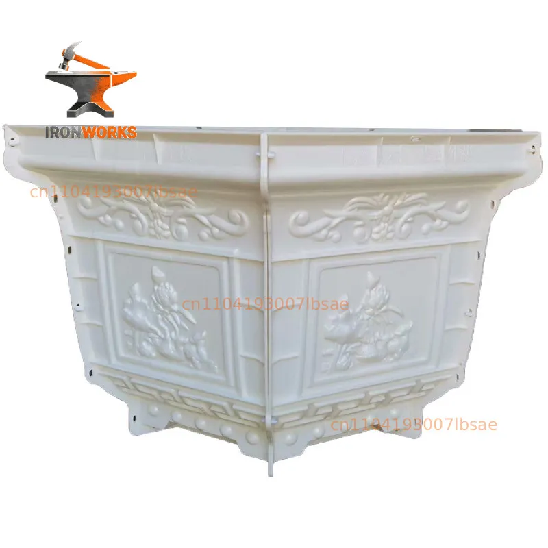 Hexagonal flower pot mold Cement pot Homemade large size model Plastic flower plate Planting tree Large square garden bonsai