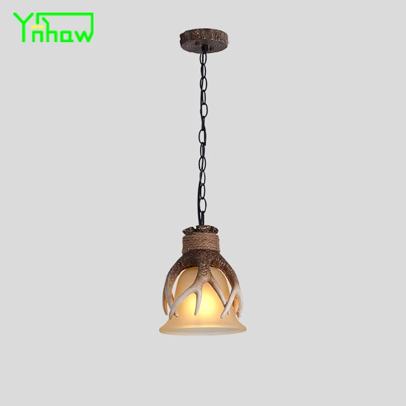 

Antler American Vintage Resin Pendant Light for Dining Room Corridor Entryway Bar Counter Booth Creative