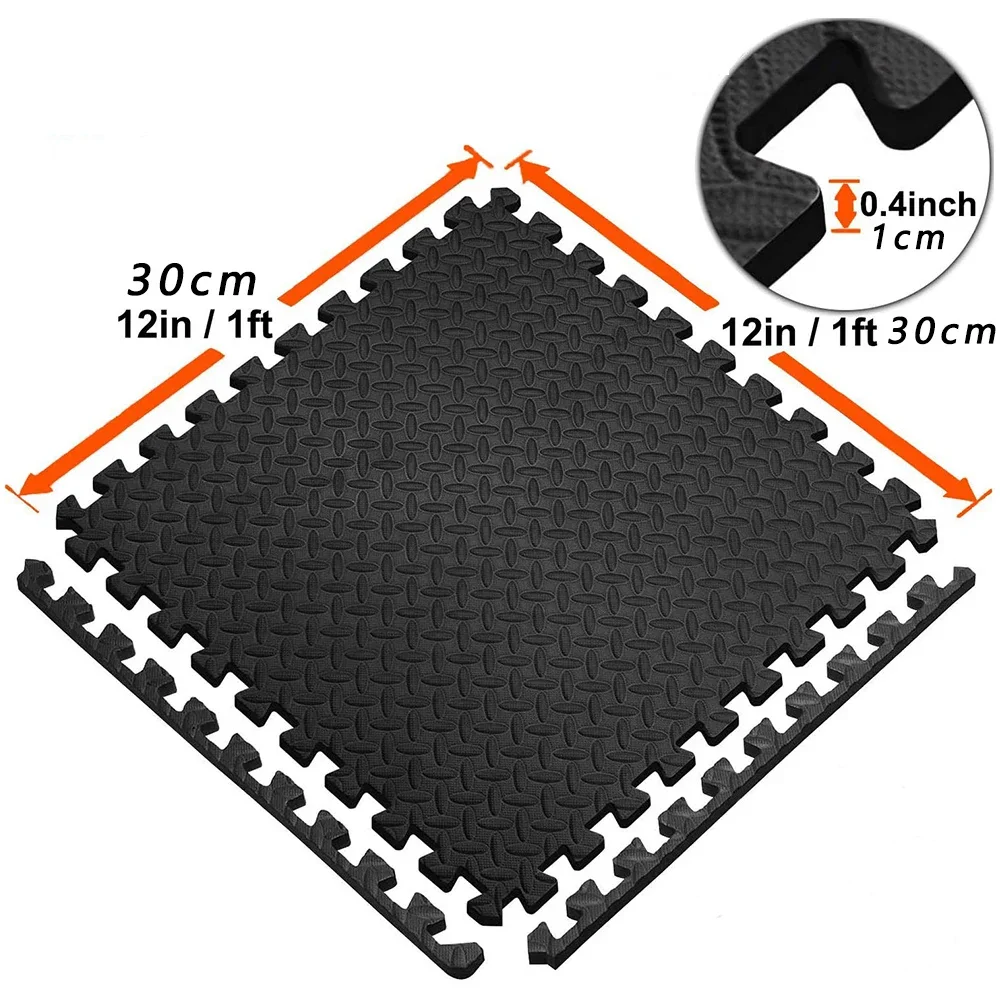 16Pcs Eva Foam Mat Anti-Slip Mat Home Rug Gym Puzzle Exercise Floor Baby Foam Play Interlocking Floor for Home Workout