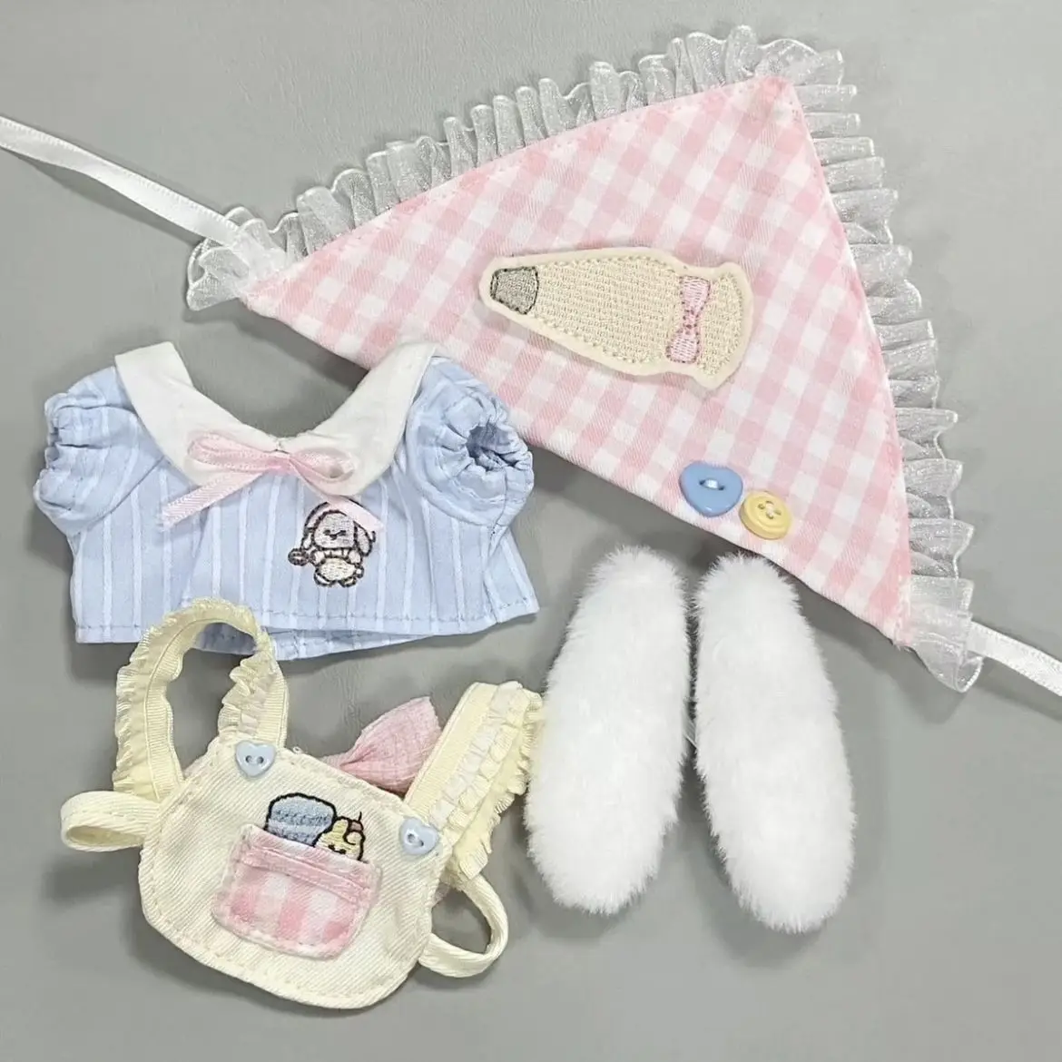 

10cm Baby Clothes Kitchen Mini Dessert Chef Cotton Doll New Replacement Clothes High Beauty Cute Set In Stock Dessert Chef Set