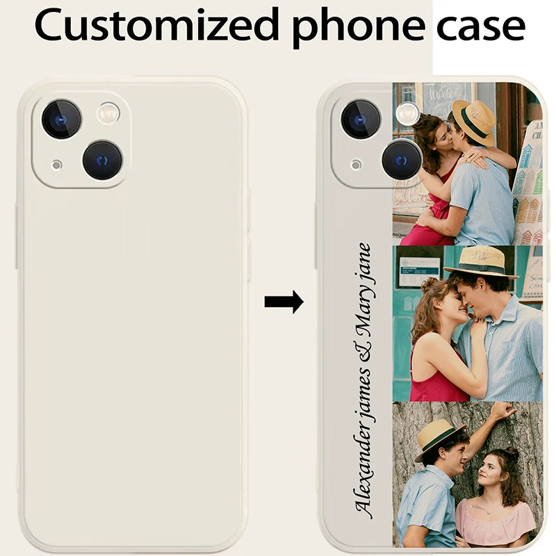 لتقوم بها بنفسك نص صور مخصصة جراب هاتف آيفون 16 16e 15 14 13 12 11 برو ماكس Mini SE 2020 2022 XS XR 6s 7 8 Plus غطاء خلفي من البولي يوريثان #5