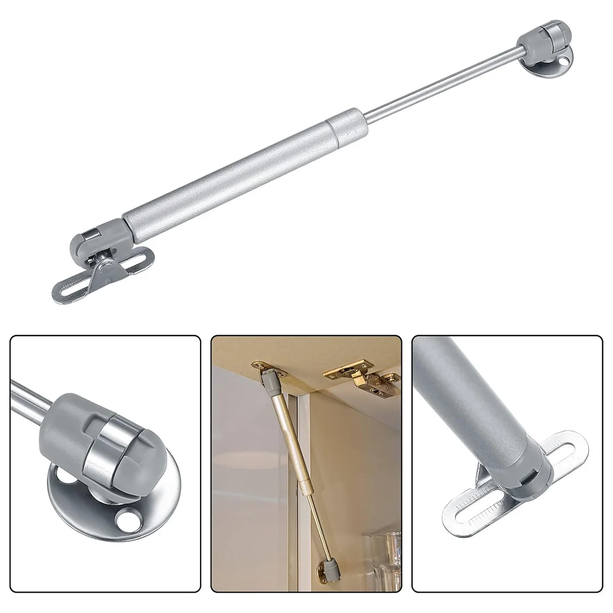 2/4/10PCS 100N Spring Support Rods Gas Strut Lifting Brackets Gas Shock Furniture Cabinet Door Cover Support Rods Cabinet Hydrau
