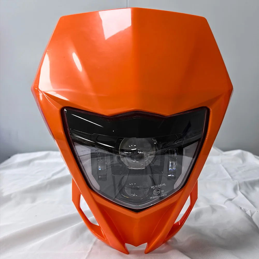 Для Yamaha WR 250 450 F WR250F WR450F 2012-2018: светодиодная фара для мотоцикла с ближним/дальним светом, с дневными ходовыми огнями (DRL), маской-обтекателем и блоком освещения E24.