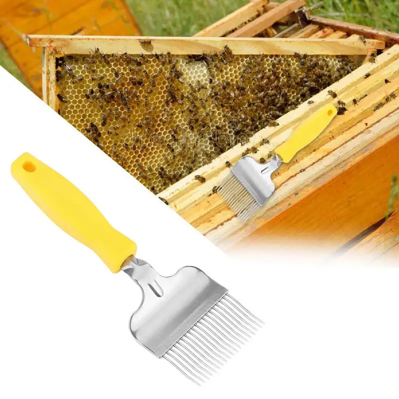 Honey Uncapping Fork With Handle Small Extractor Beekeeping Bee Hive Honey Scrapers For Bee Keeping Farm Outdoor Indoor Backyard